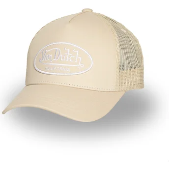 Beige justerbar truckerkeps LOF B35 från Von Dutch