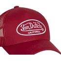 casquette-trucker-rouge-ajustable-lof-b38-von-dutch