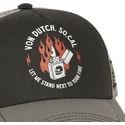 casquette-trucker-grise-crew27-von-dutch