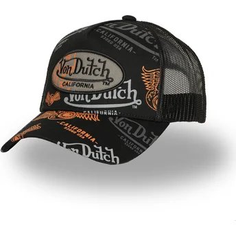 Czapka trucker czarna CAFE03 od Von Dutch