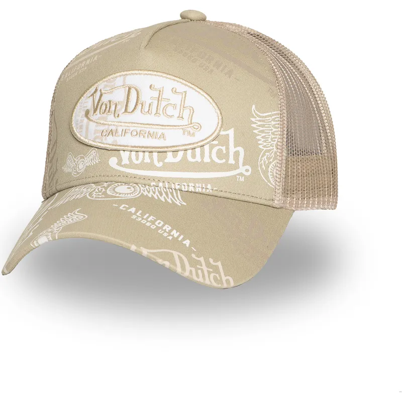 cap-curbata-beige-snapback-de-von-dutch
