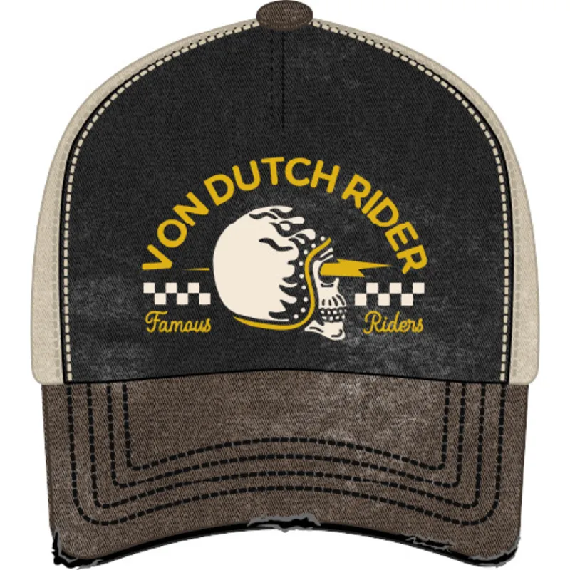 von-dutch-xavier06-mehrfarbige-snapback-cap-mit-gebogenem-schirm