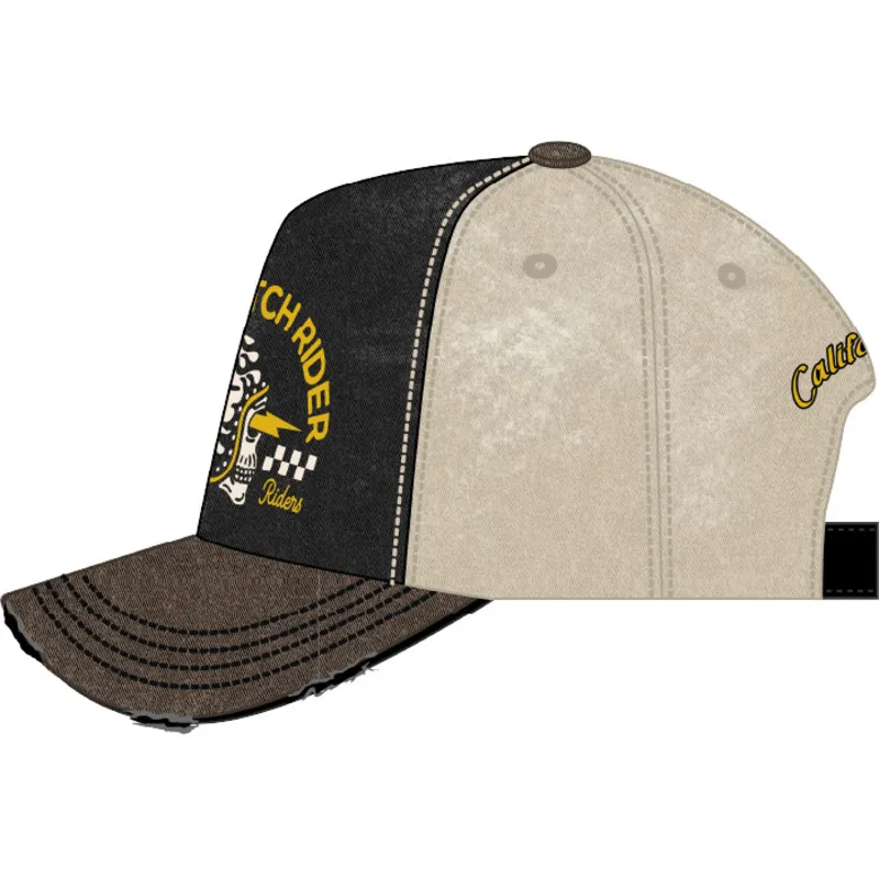 von-dutch-xavier06-mehrfarbige-snapback-cap-mit-gebogenem-schirm