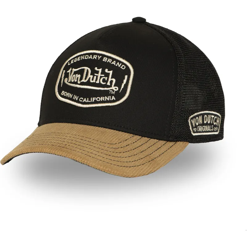 cappellino-trucker-nero-e-marrone-sem02-di-von-dutch
