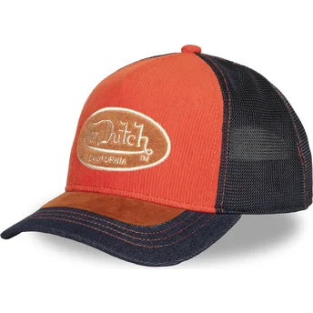 Truckerkeps orange och blå SHIELD04 från Von Dutch