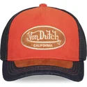czapka-trucker-pomaranczowa-i-niebieska-shield04-von-dutch