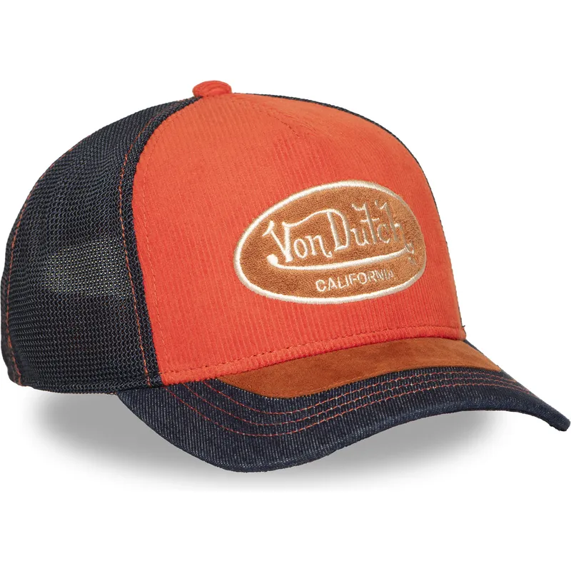 truckerkeps-orange-och-bla-shield04-fran-von-dutch