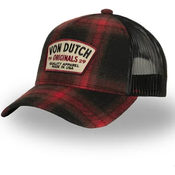 Cap curbată red snapback de Von Dutch