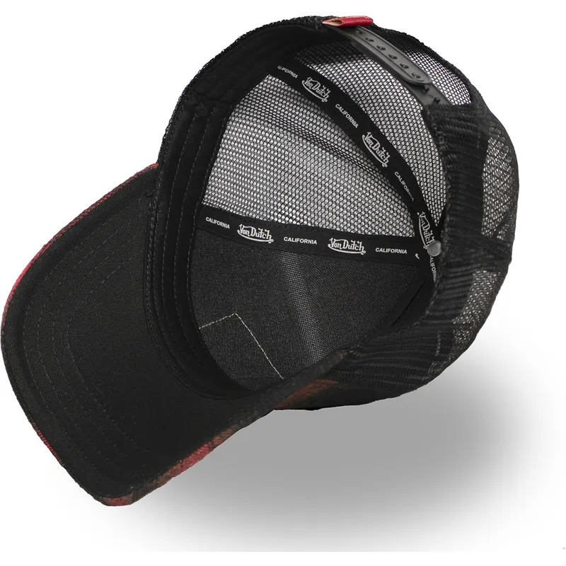von-dutch-car05-rote-und-schwarze-trucker-mutze