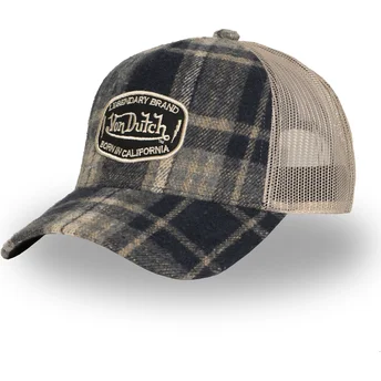 Von Dutch CAR07 blau-beige Trucker-Kappe