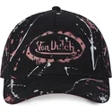 casquette-courbee-noire-et-rose-snapback-imag-p-von-dutch