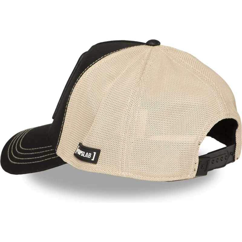 schwarze-und-beige-trucker-kappe-snoopy-und-woodstock-pea6-naw6-peanuts-von-capslab