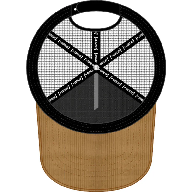 cappellino-trucker-marrone-e-nero-puffo-tuttofare-smu-handy-i-puffi-di-capslab