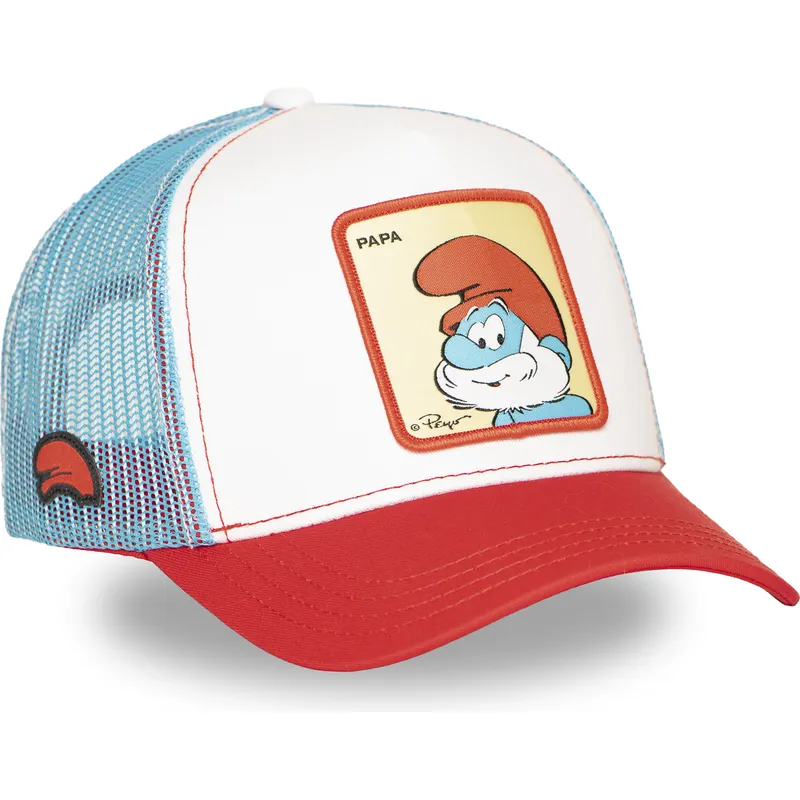 mehrfarbige-trucker-kappe-papa-schlumpf-smu-papa-die-schlumpfe-von-capslab