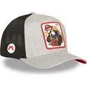 cappellino-trucker-grigio-e-nero-mario-kart-smk3-vro-super-mario-bros-di-capslab