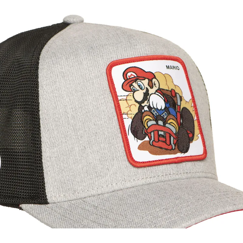 cappellino-trucker-grigio-e-nero-mario-kart-smk3-vro-super-mario-bros-di-capslab