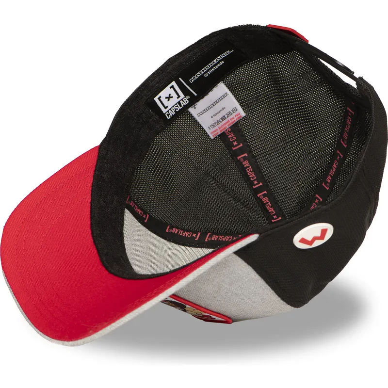 cappellino-trucker-grigio-e-nero-mario-kart-smk3-vro-super-mario-bros-di-capslab