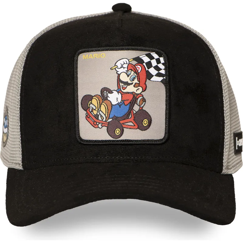 cappellino-trucker-nero-e-grigio-mario-kart-smk3-che-super-mario-bros-di-capslab