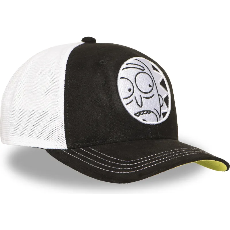 cappellino-trucker-nero-e-bianco-rick-sanchez-rem6-glo-rick-y-morty-di-capslab