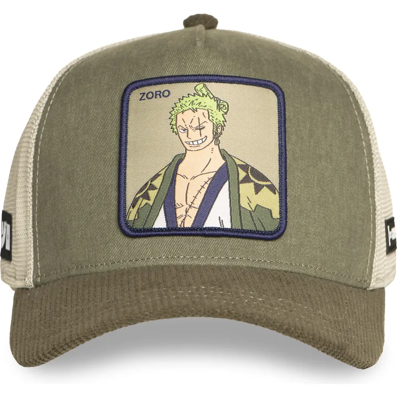 gron-och-beige-trucker-keps-roronoa-zoro-op6-zor-one-piece-fran-capslab