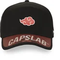 cappellino-curvo-nero-regolabile-akatsuki-ns5-aka-naruto-di-capslab