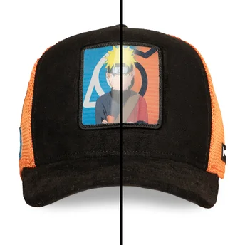 Berretto trucker nero e arancione Naruto Uzumaki NS5 SAG Naruto di Capslab