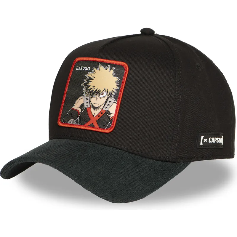 cappello-snapback-nero-e-verde-katsuki-bakugo-mha2-bak-my-hero-academia-di-capslab