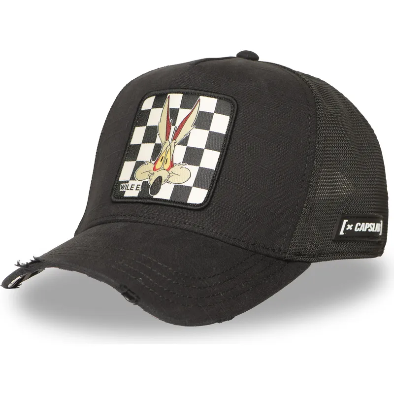 cappellino-trucker-nero-coyote-loo12-wil-looney-tunes-di-capslab