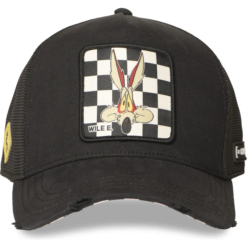 cappellino-trucker-nero-coyote-loo12-wil-looney-tunes-di-capslab