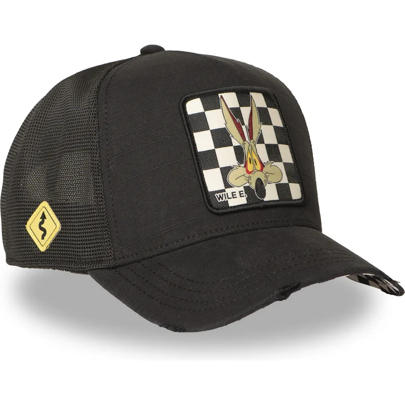 cappellino-trucker-nero-coyote-loo12-wil-looney-tunes-di-capslab