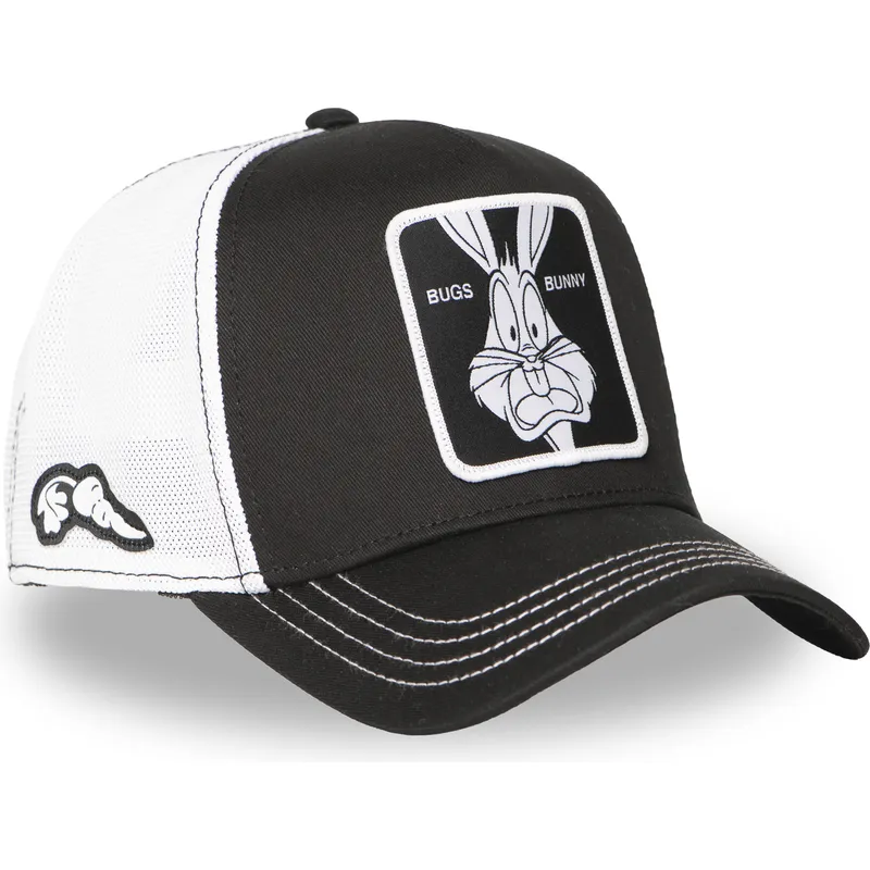 schwarz-weisse-trucker-cap-bugs-bunny-loo12-bug-ct-looney-tunes-von-capslab