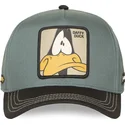 casquette-courbee-verte-et-noire-snapback-daffy-duck-loo12-daf2-looney-tunes-capslab