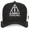 casquette-trucker-noire-et-blanche-les-reliques-la-mort-hp3-dea-harry-potter-capslab