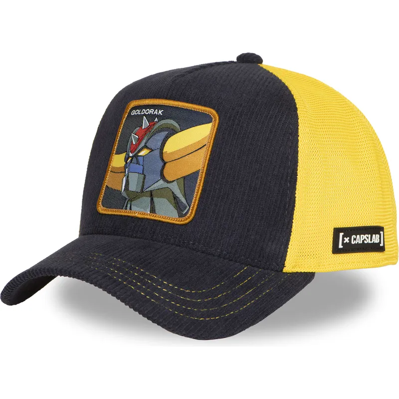 cappellino-trucker-blu-navy-e-giallo-robot-grendizer-goldrake-gol6-gol-robot-grendizer-di-capslab