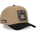 capslab-curved-brim-son-goku-dbs7-uni-dragon-ball-brown-and-black-snapback-cap