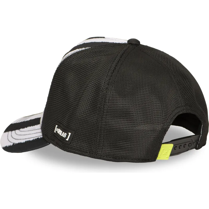 capslab-beetlejuice-btj-str-beetlejuice-schwarz-weiss-trucker-cap
