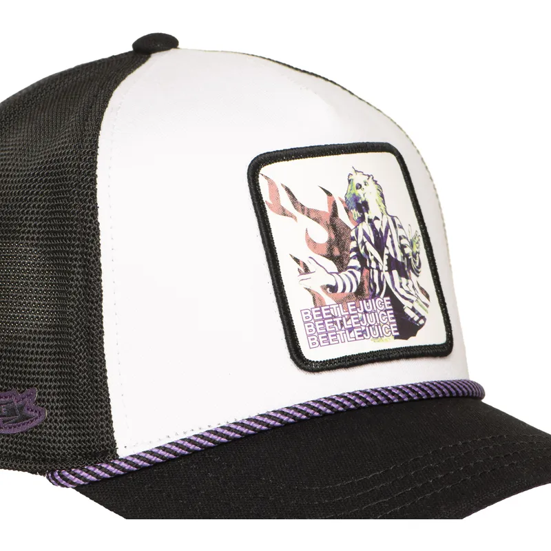 cappellino-trucker-nero-e-bianco-beetlejuice-btj-bee-beetlejuice-di-capslab
