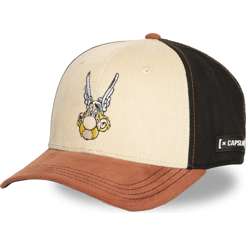 cappello-snapback-multicolore-con-visiera-curva-pcs-ast-asterix-il-gallico-di-capslab
