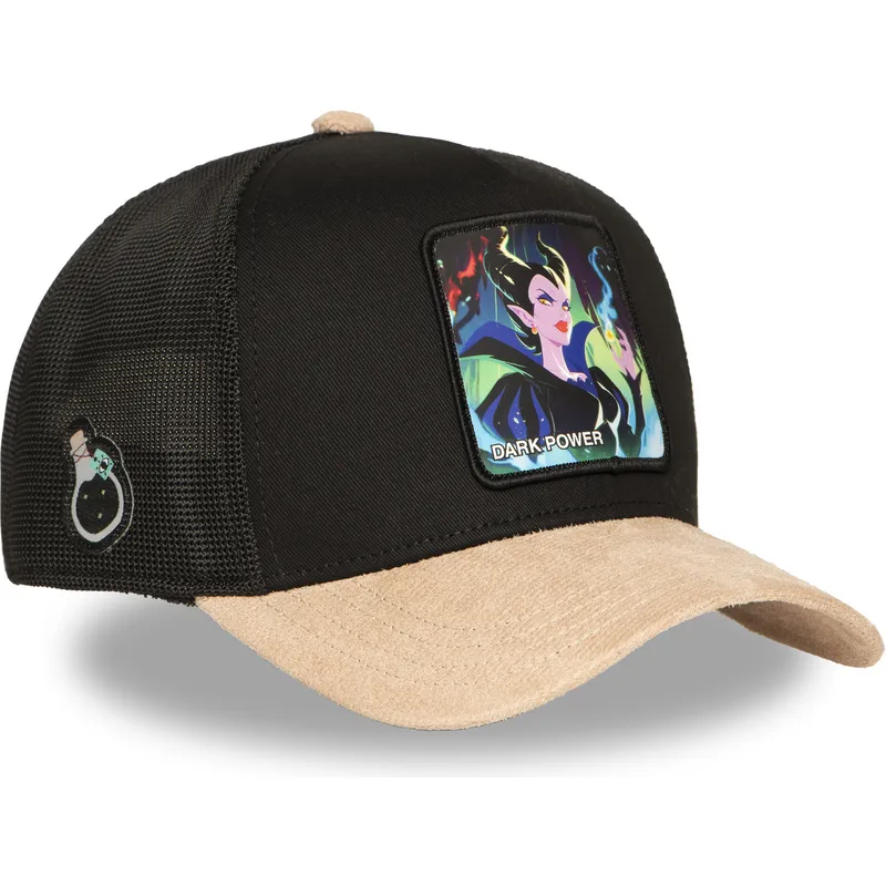 trucker-cap-schwarz-und-braun-maleficent-dark-power-sp-pri3-disney-von-capslab