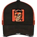 casquette-trucker-noire-et-orange-david-bowie-dead-stars-still-burn-fam-dea-famous-capslab