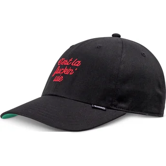 Cappellino curvo nero regolabile C'est La Fuckin Vie di Djinns