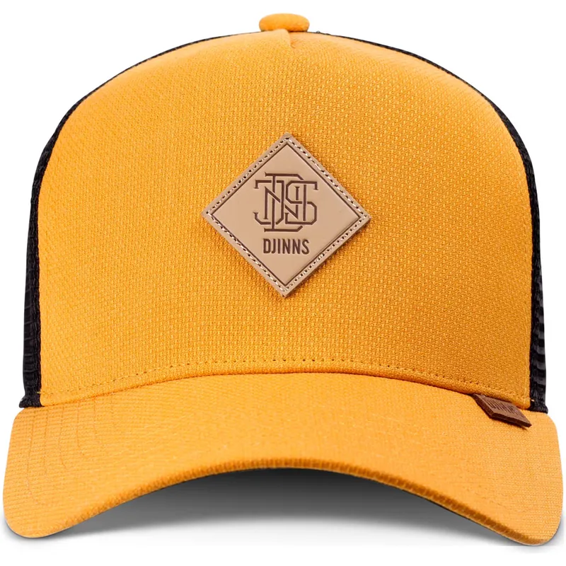 djinns-plainlace-hft-gelbe-und-schwarze-trucker-kappe