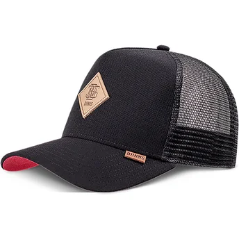 Cappellino trucker nero Plainlace HFT di Djinns