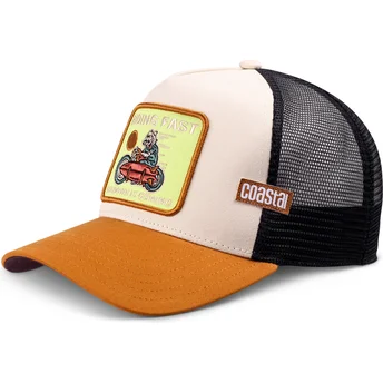 Cappello trucker marrone Riding Fast HFT di Coastal