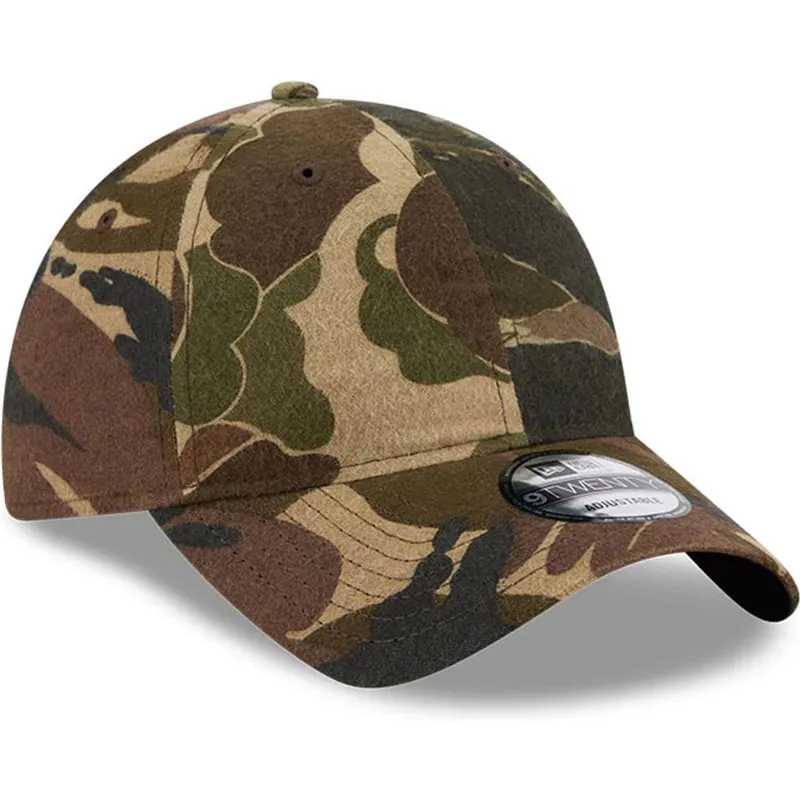 cappellino-curvo-mimetico-regolabile-9twenty-brushed-cotton-three-looms-woodland-di-new-era