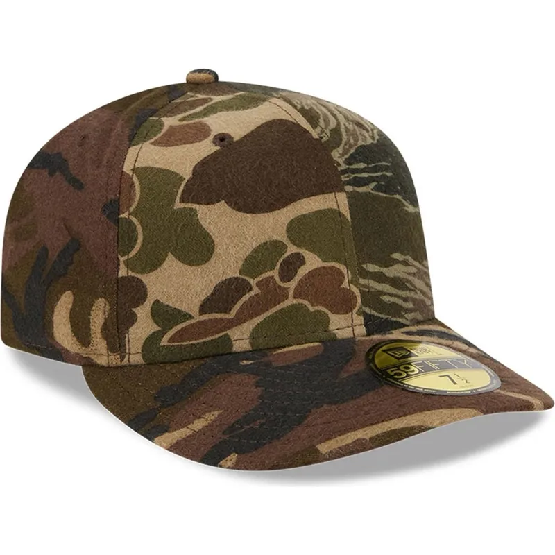 epci-curbata-camuflaj-ajustat-59fifty-pre-curved-brushed-cotton-three-looms-woodland-de-new-era