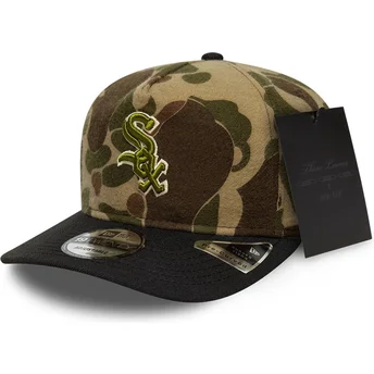 Justerbar kamouflageböjd keps 19TWENTY Brushed Cotton Three Looms Duck Chicago White Sox MLB från New Era