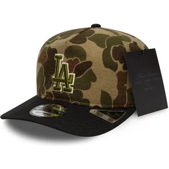 Verstellbare Kappe mit gebogenem Schirm im Camouflage-Design 19TWENTY Brushed Cotton Three Looms Duck der Los Angeles Dodgers ML
