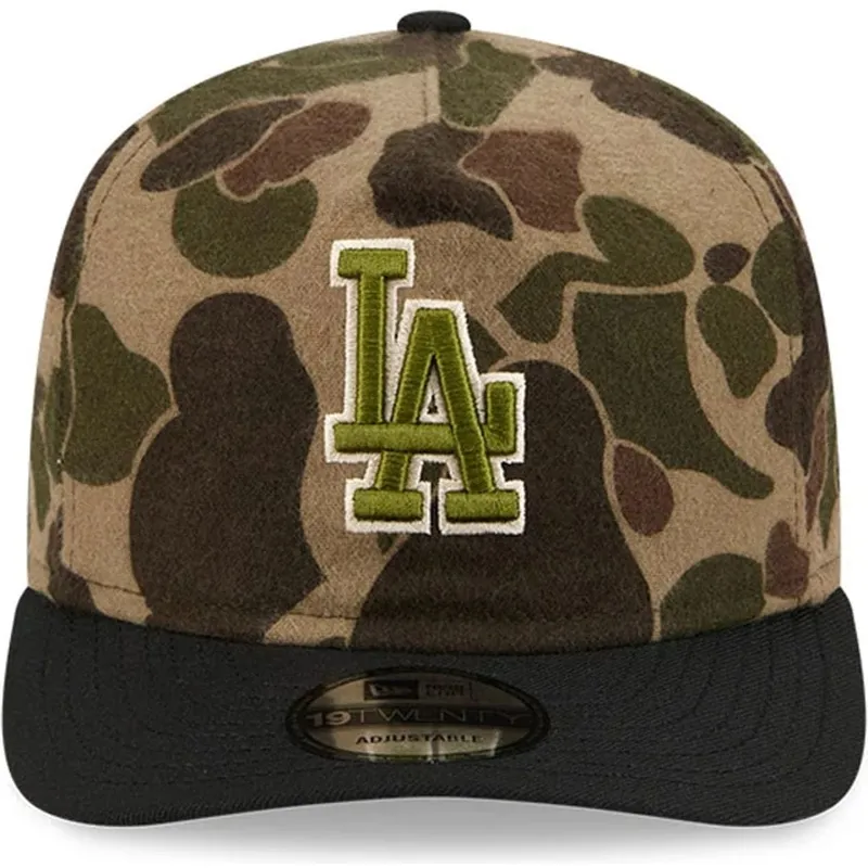 cappellino-curvo-mimetico-regolabile-19twenty-brushed-cotton-three-looms-duck-dei-los-angeles-dodgers-mlb-di-new-era