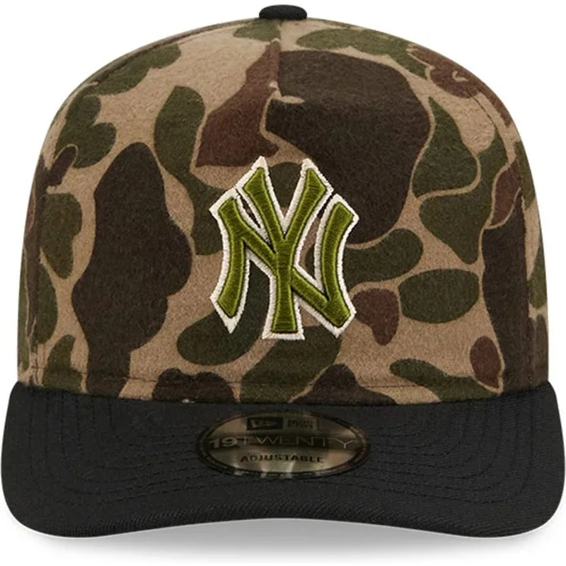 verstellbare-gebogene-tarnkappe-19twenty-brushed-cotton-three-looms-duck-der-new-york-yankees-mlb-von-new-era